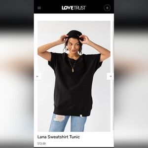 LoveTrust Organic Cotton Tunic Sweatshirt